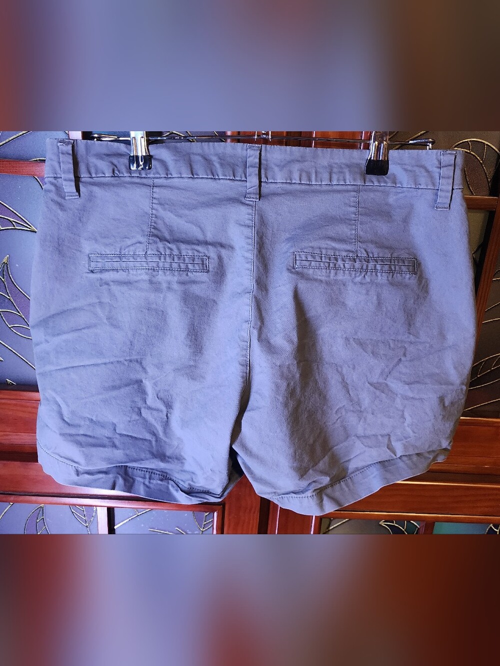 Old Navy Women's Classic Casual Shorts in Slate Blue Gray - Picture 4 of 6